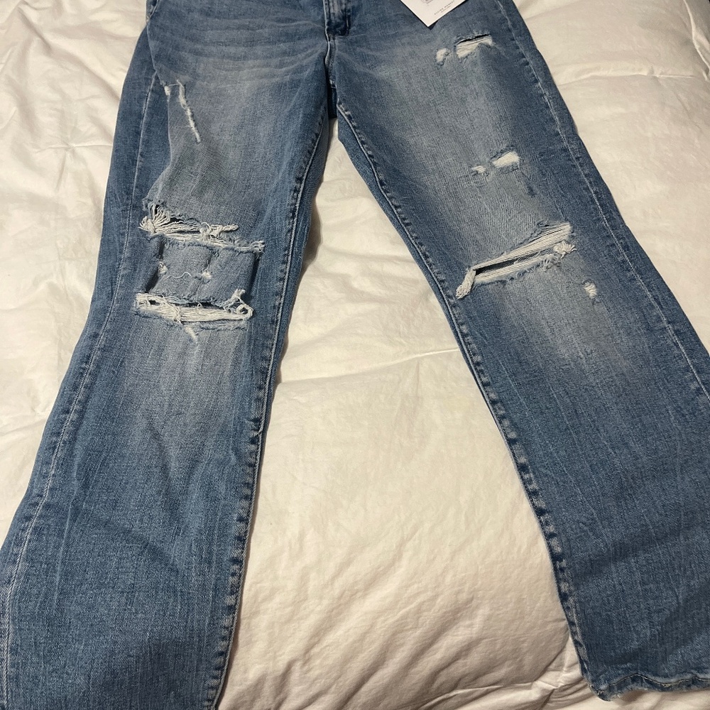 Distressed jeans